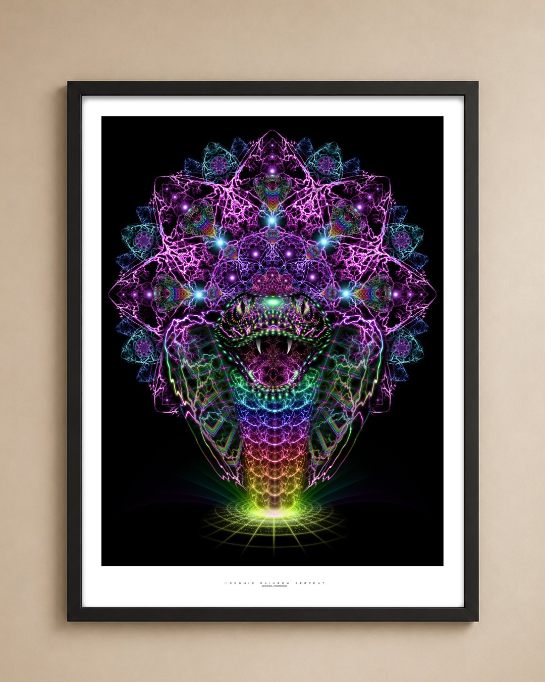 Cosmic Rainbow Serpent | Archival Fine Art Print