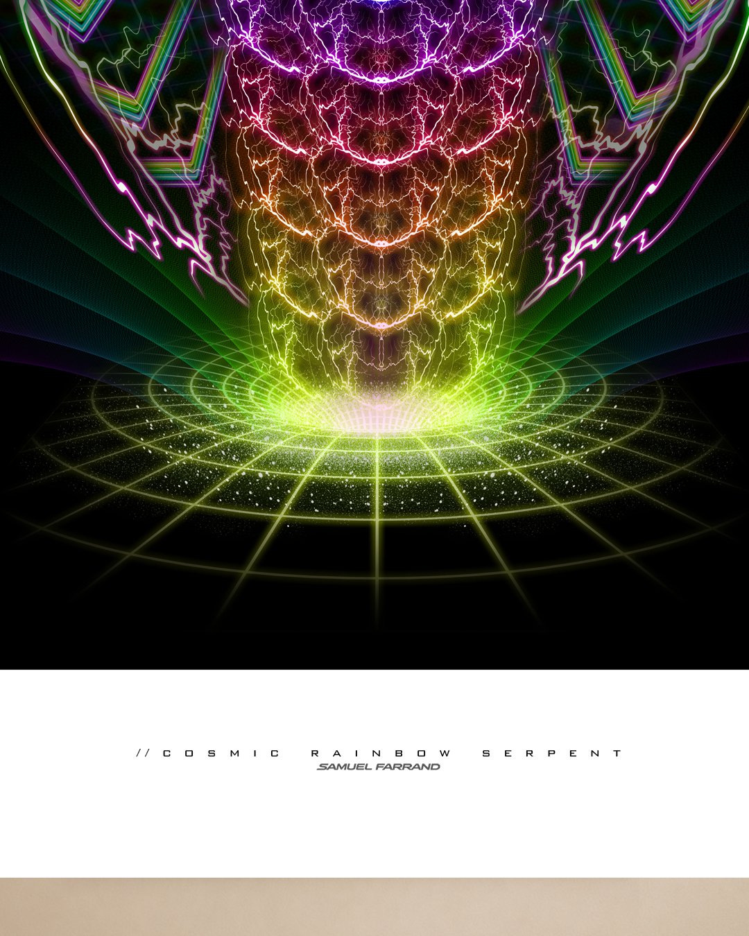 Cosmic Rainbow Serpent | Archival Fine Art Print - Image 3