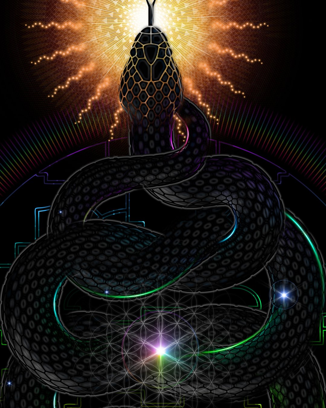 Serpent Energy | Archival Fine Art Print - Image 2