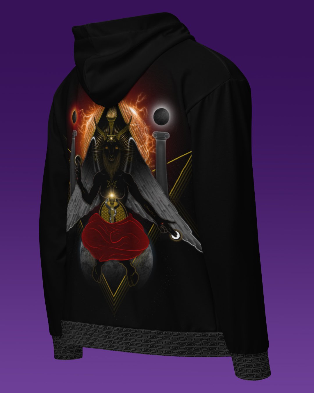 Baphomet | UV/RGB Reactive Hoodie - Image 3