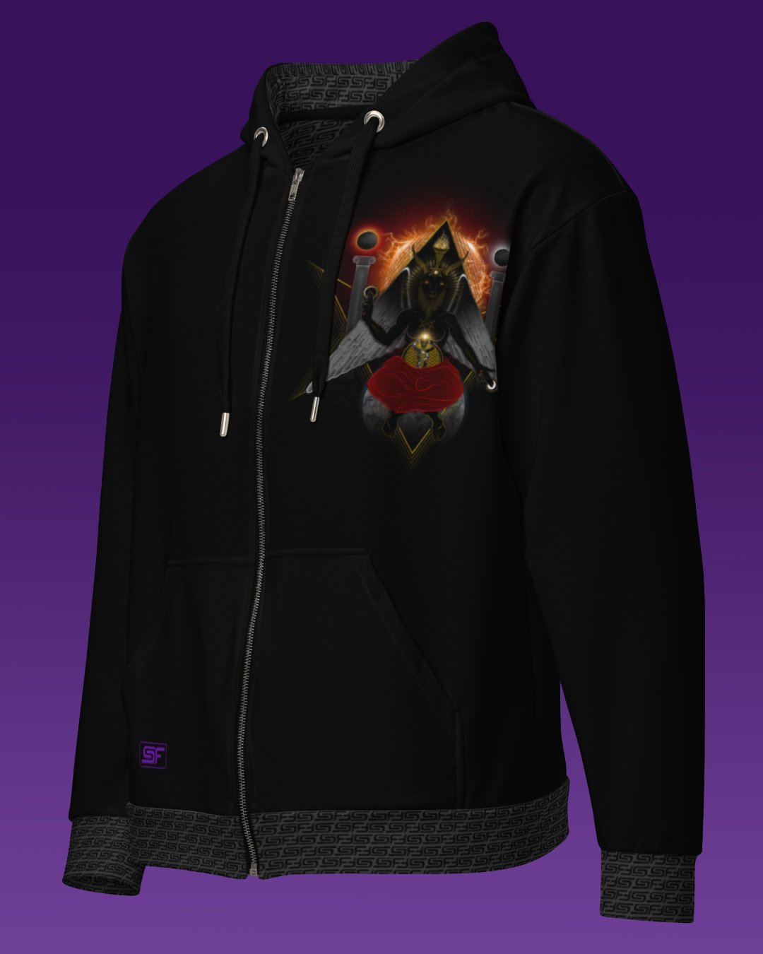 Baphomet | UV/RGB Reactive Hoodie - Image 2