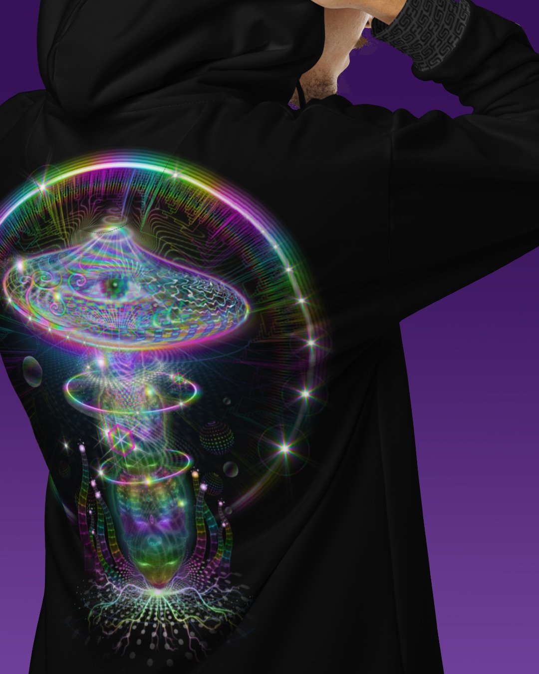 Entheopsybin | UV/RGB Reactive Hoodie - Image 5