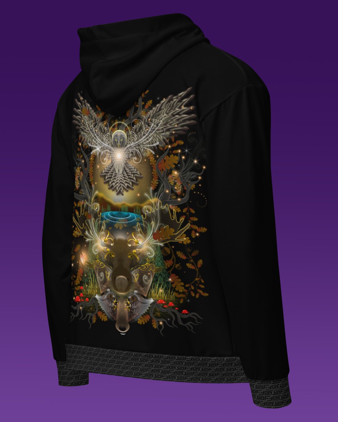 Forestcopia | UV/RGB Reactive Hoodie - Image 3