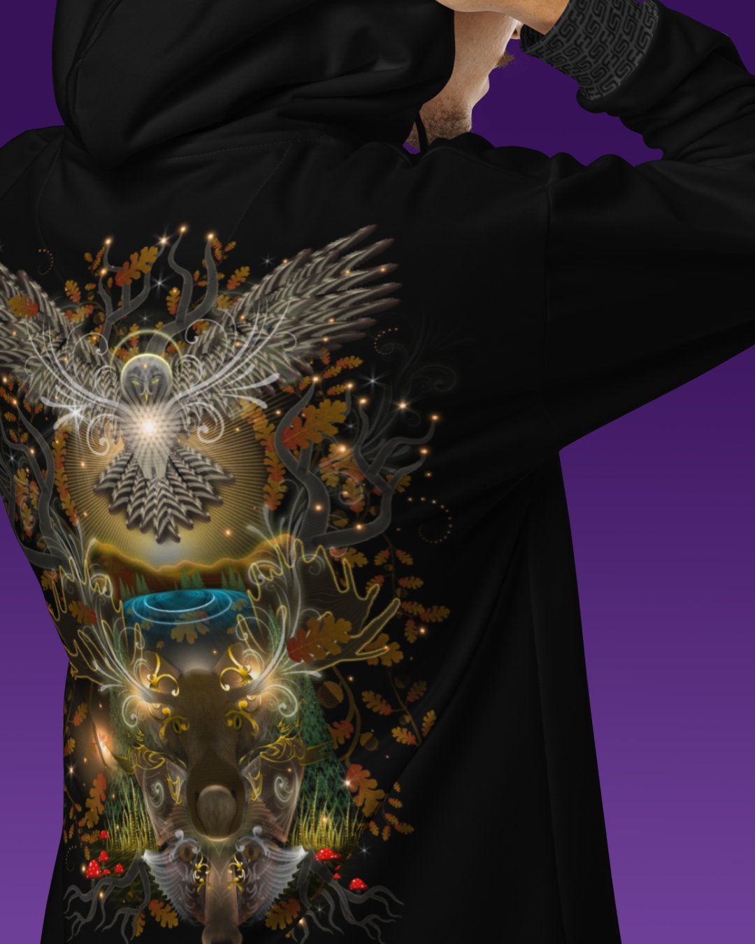 Forestcopia | UV/RGB Reactive Hoodie - Image 5