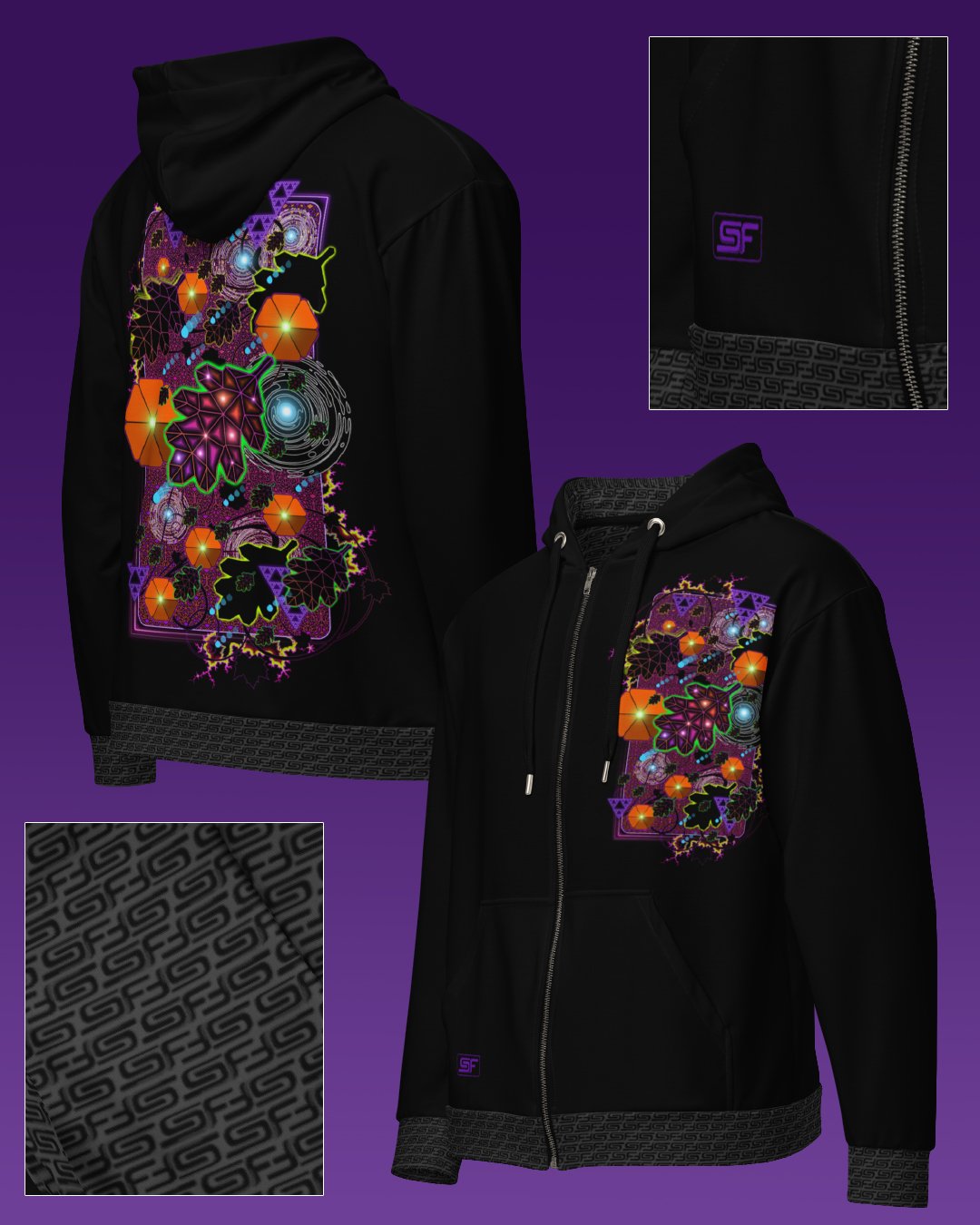 Sublimation | UV/RGB Reactive Hoodie