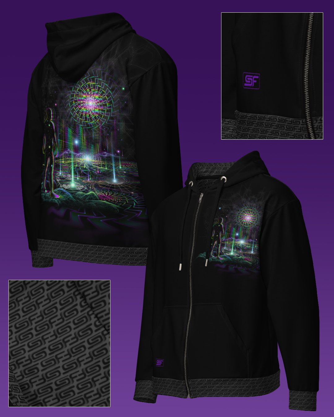 Time Traveling | UV/RGB Reactive Hoodie