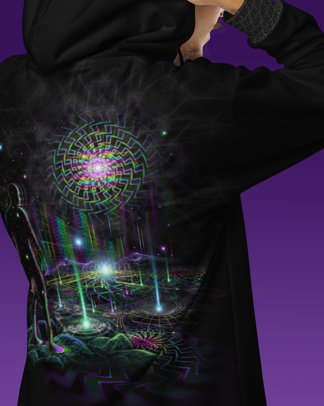 Time Traveling | UV/RGB Reactive Hoodie - Image 5