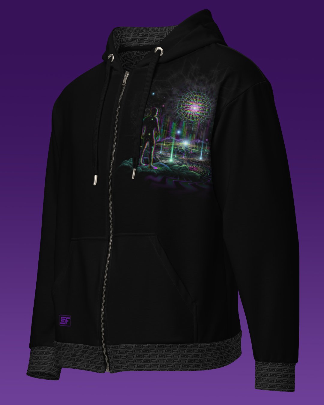 Time Traveling | UV/RGB Reactive Hoodie - Image 3