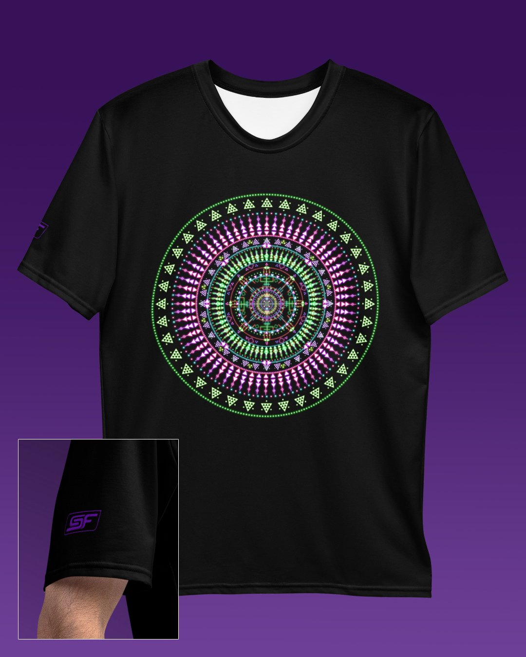 Medicine Wheel | UV/RGB Reactive T-Shirt - Image 2