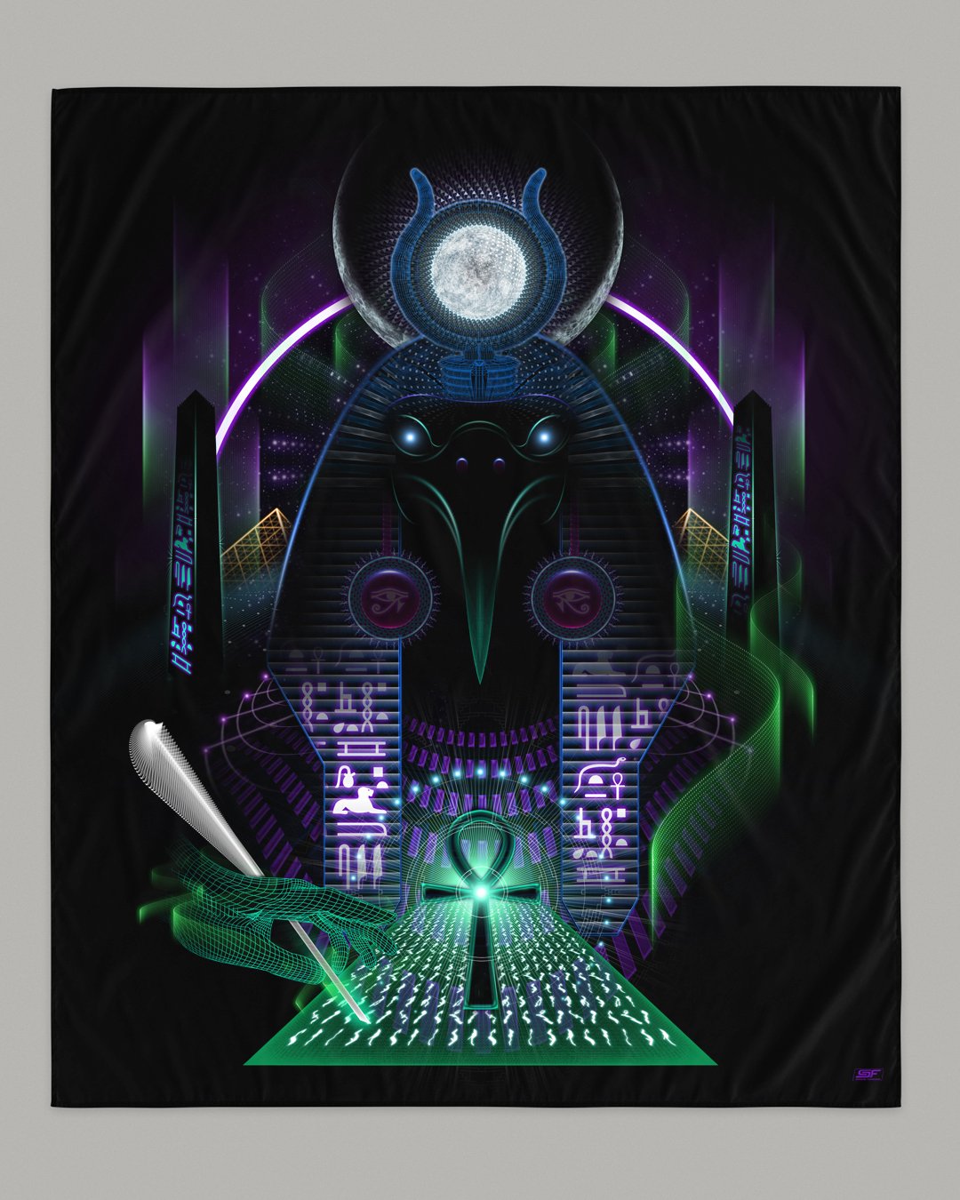 Thoth | UV/RGB Reactive Tapestry