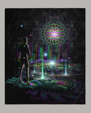 Time Traveling | UV/RGB Reactive Tapestry